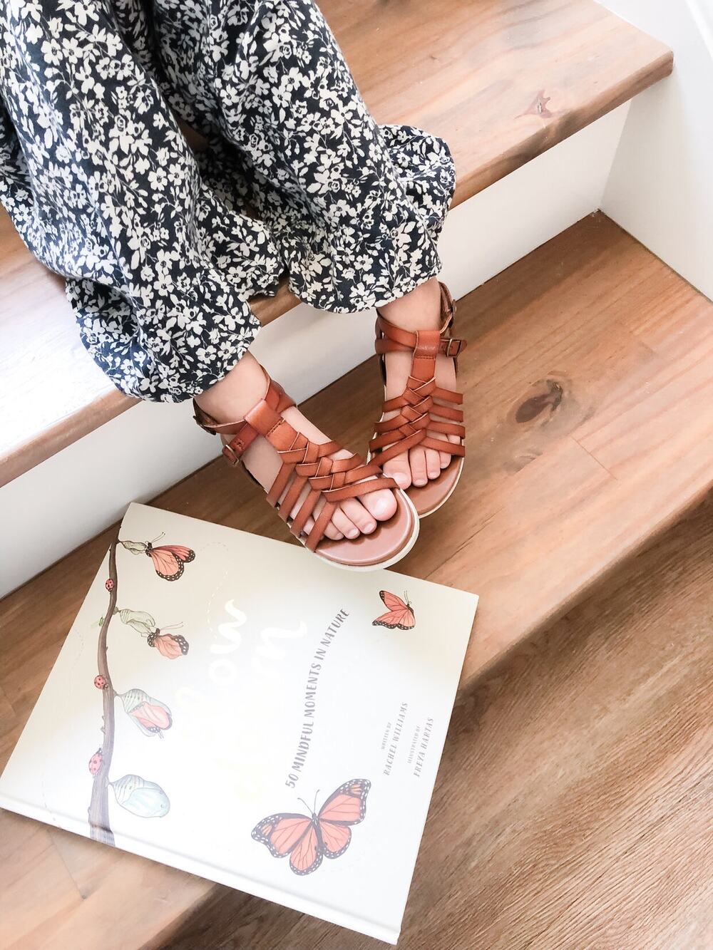 Our Next Adventure Braided Caged Ankle Strap Sandals